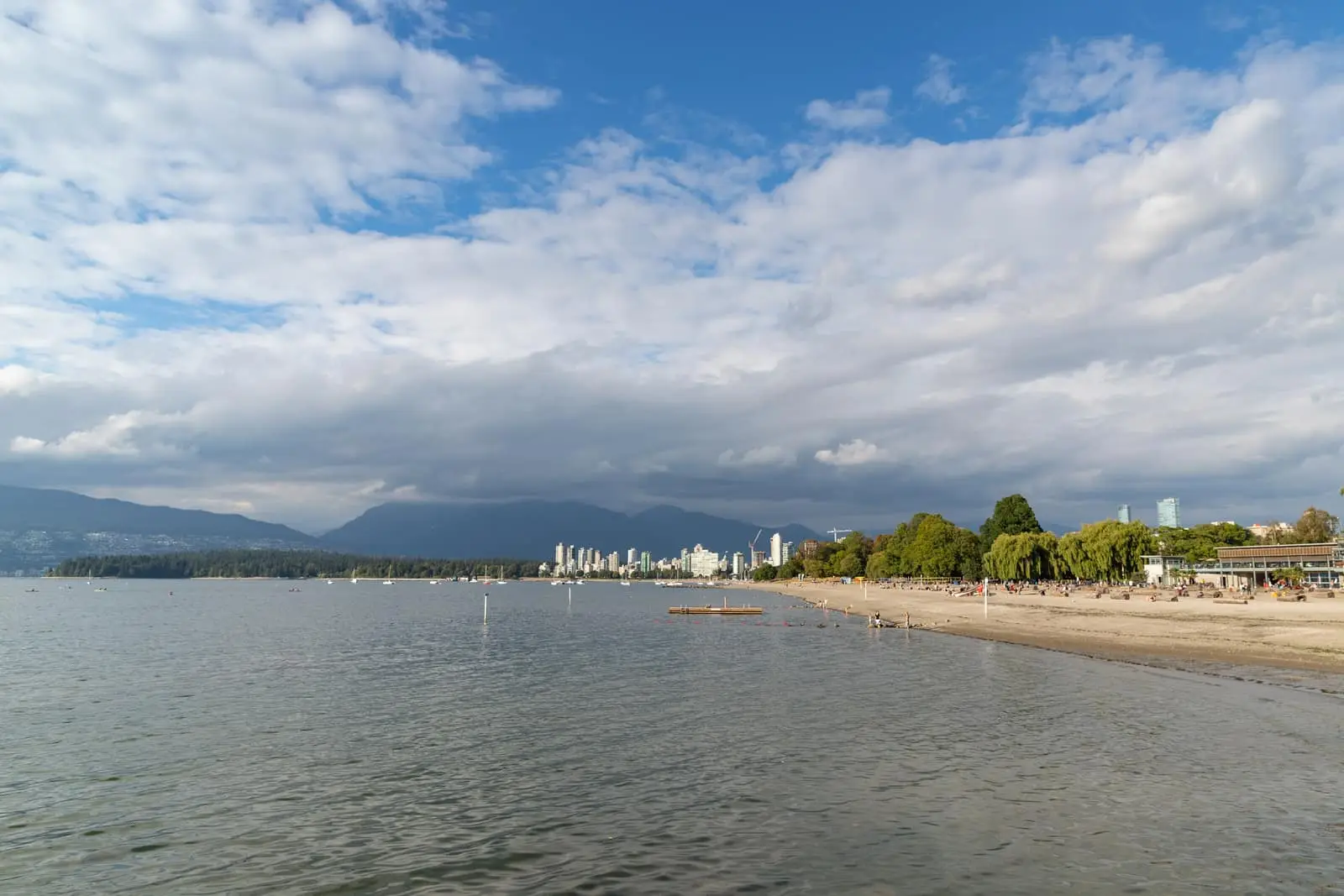Kitsilano Beach and English Bay in Vancouver