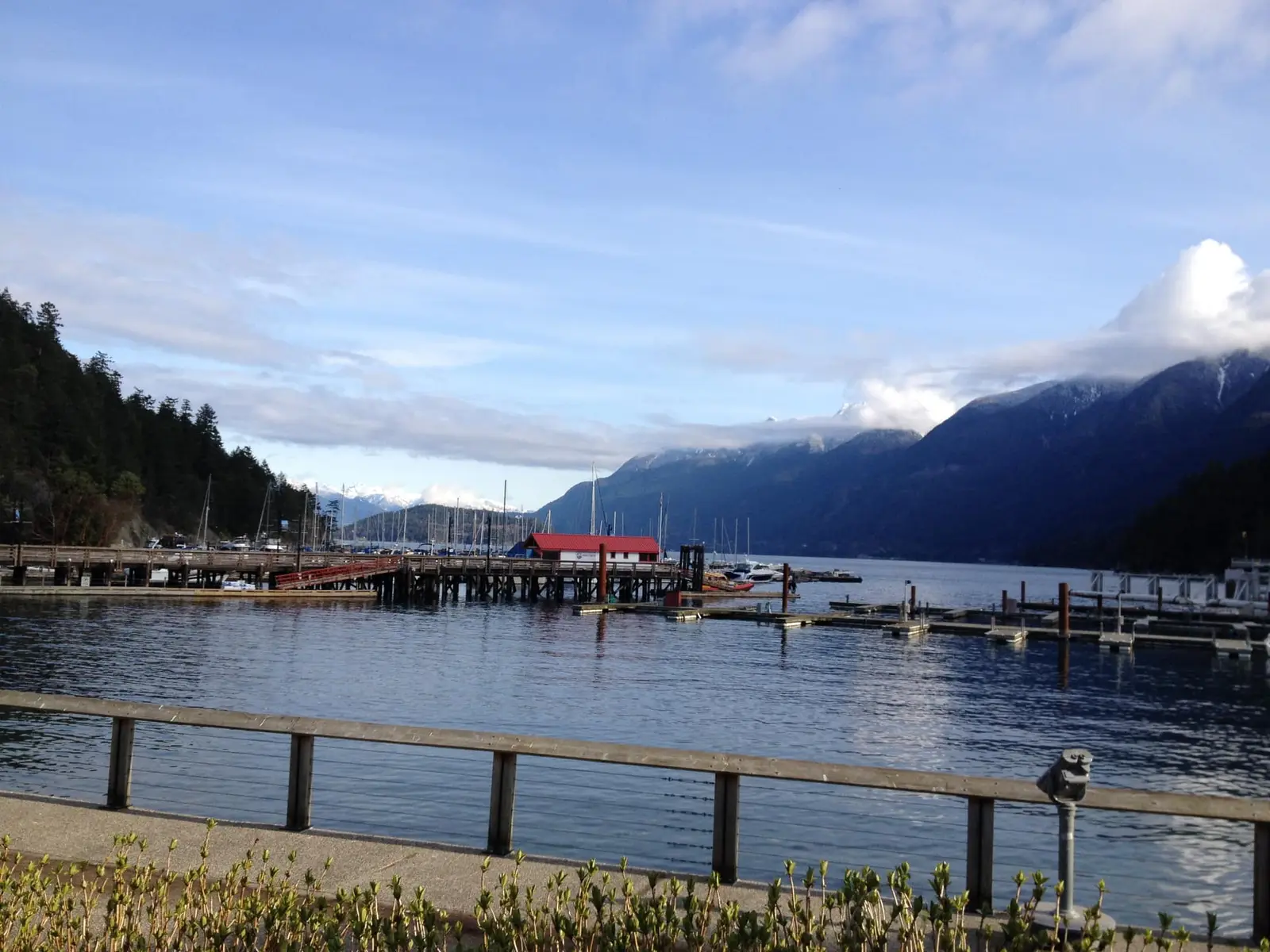 Horseshoe Bay marina and Howe Sound waterfront in West Vancouver